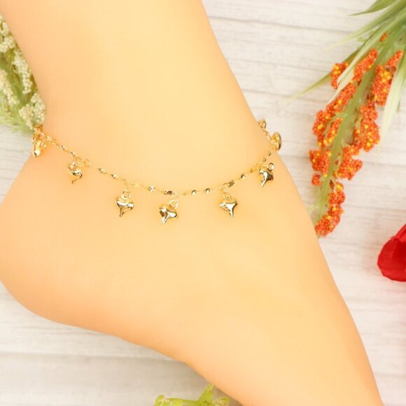 "Handmade Anklet – Elegant & Delicate Jewelry for Women | UNVRC1154 - Picture 7 of 10